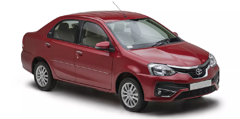 Toyota Etios Car Rent in Rajahmundry